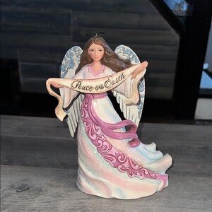 Jim Shore Heartwood Creek Messenger of Peace Victorian Angel Figurine.